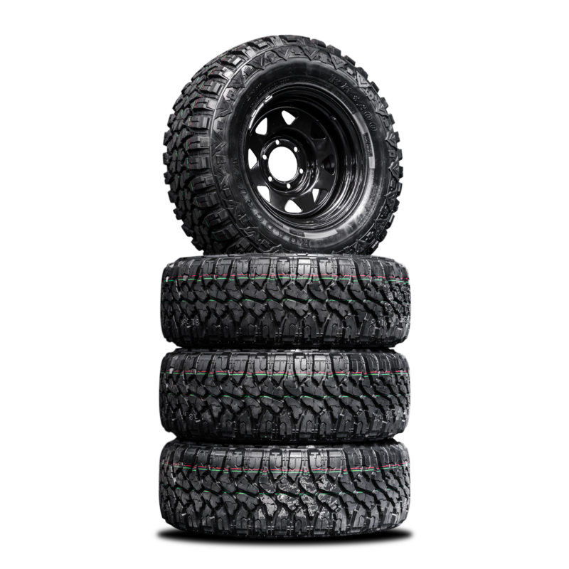 265/75/R16LT Mud Tyres + Steelies