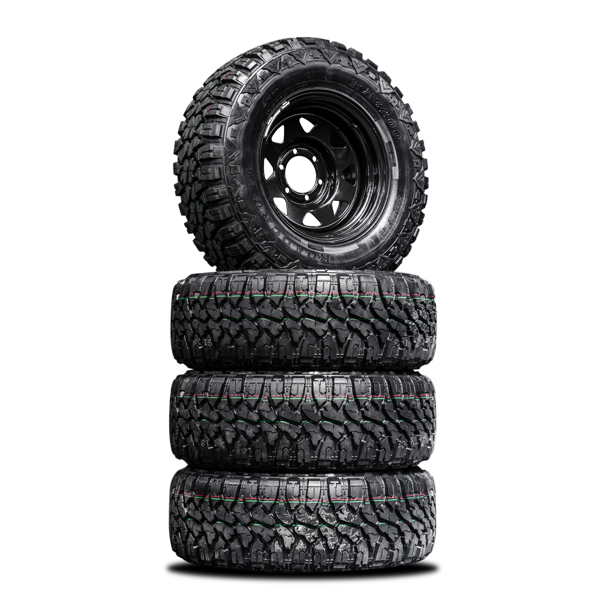 265/70/R16LT Mud Tyres + Steelies