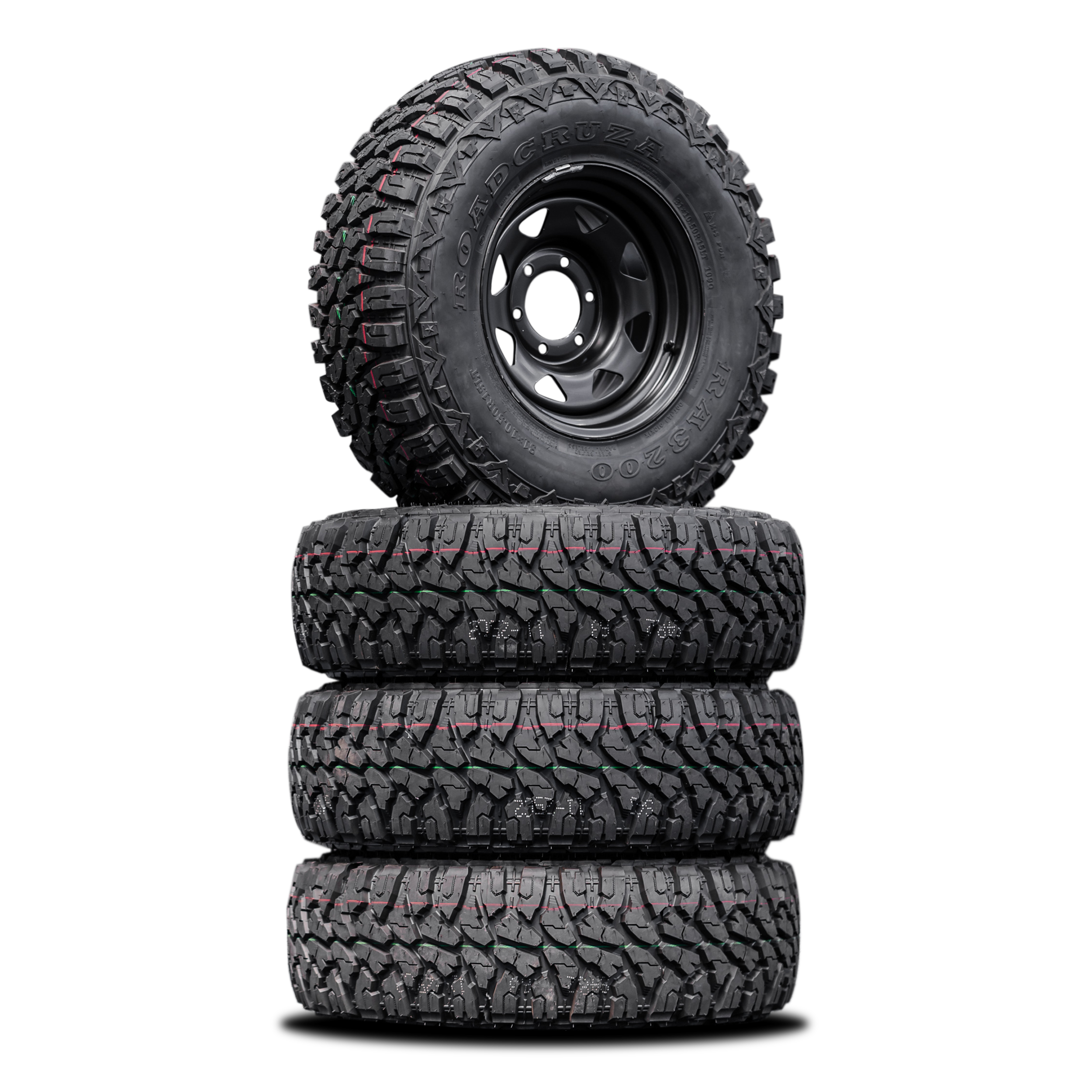 31x10.5 R15LT Mud Tyres + Steelies