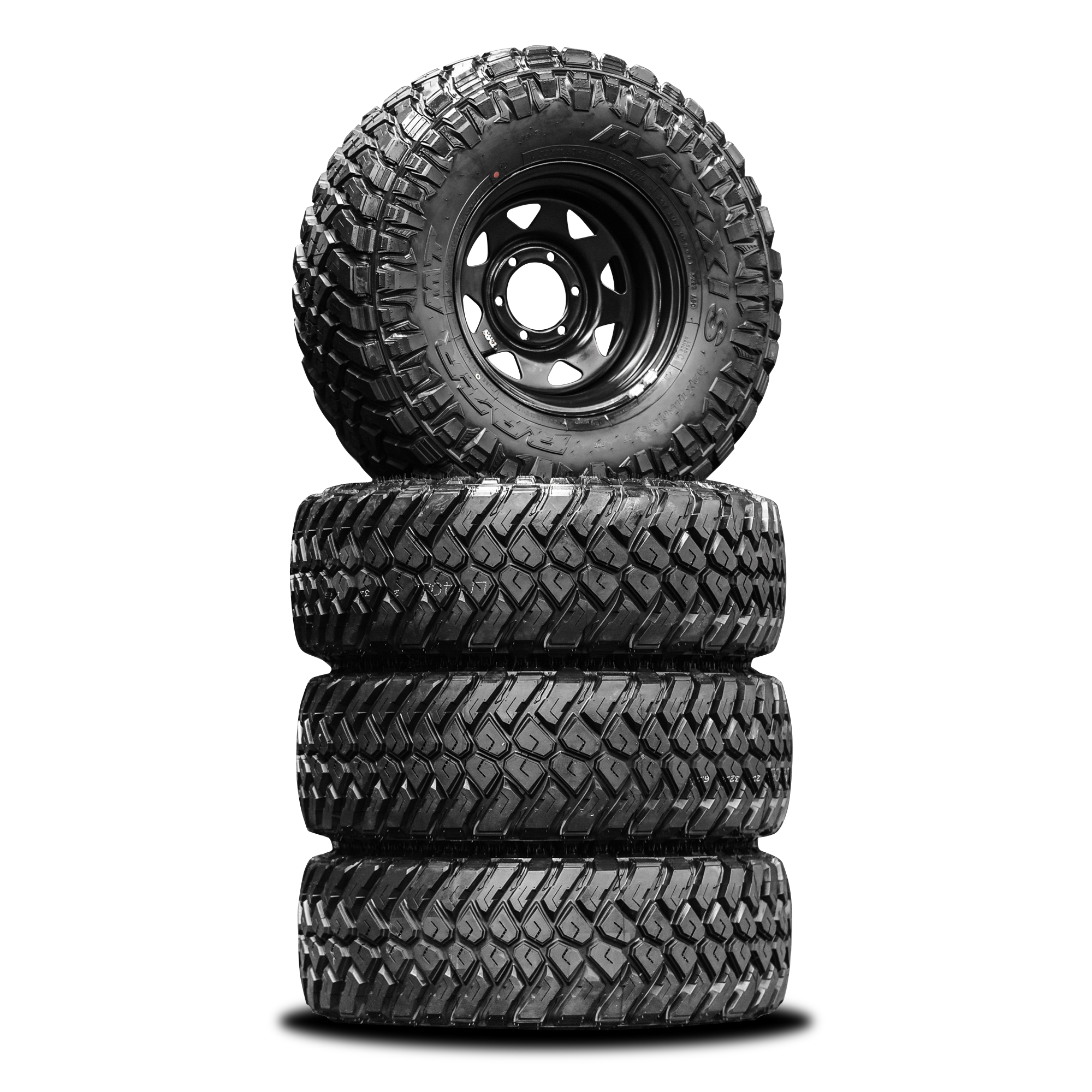 32x11.5 R15LT Maxxis RAZR MT + Steelies
