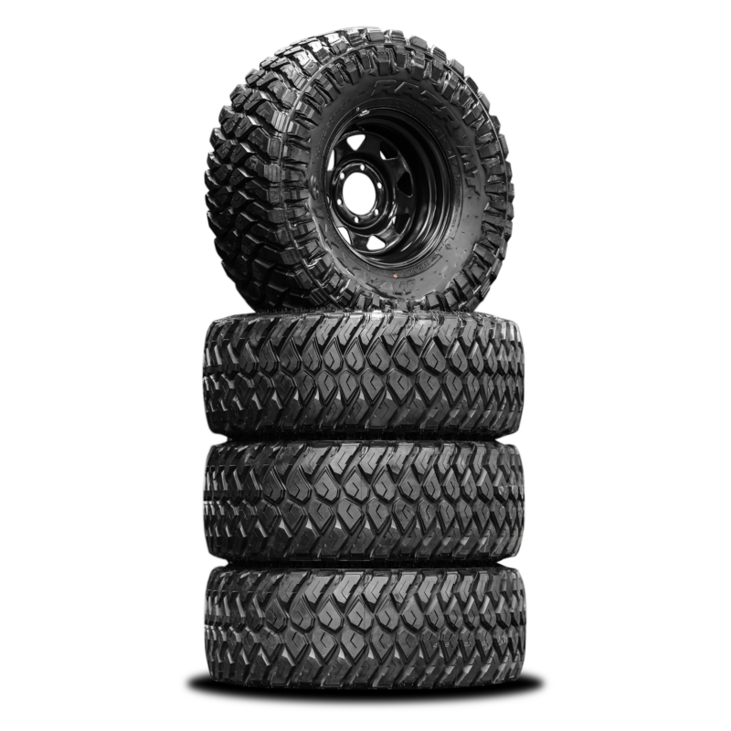 33x12.5 R15LT Maxxis RAZR MT + Steelies