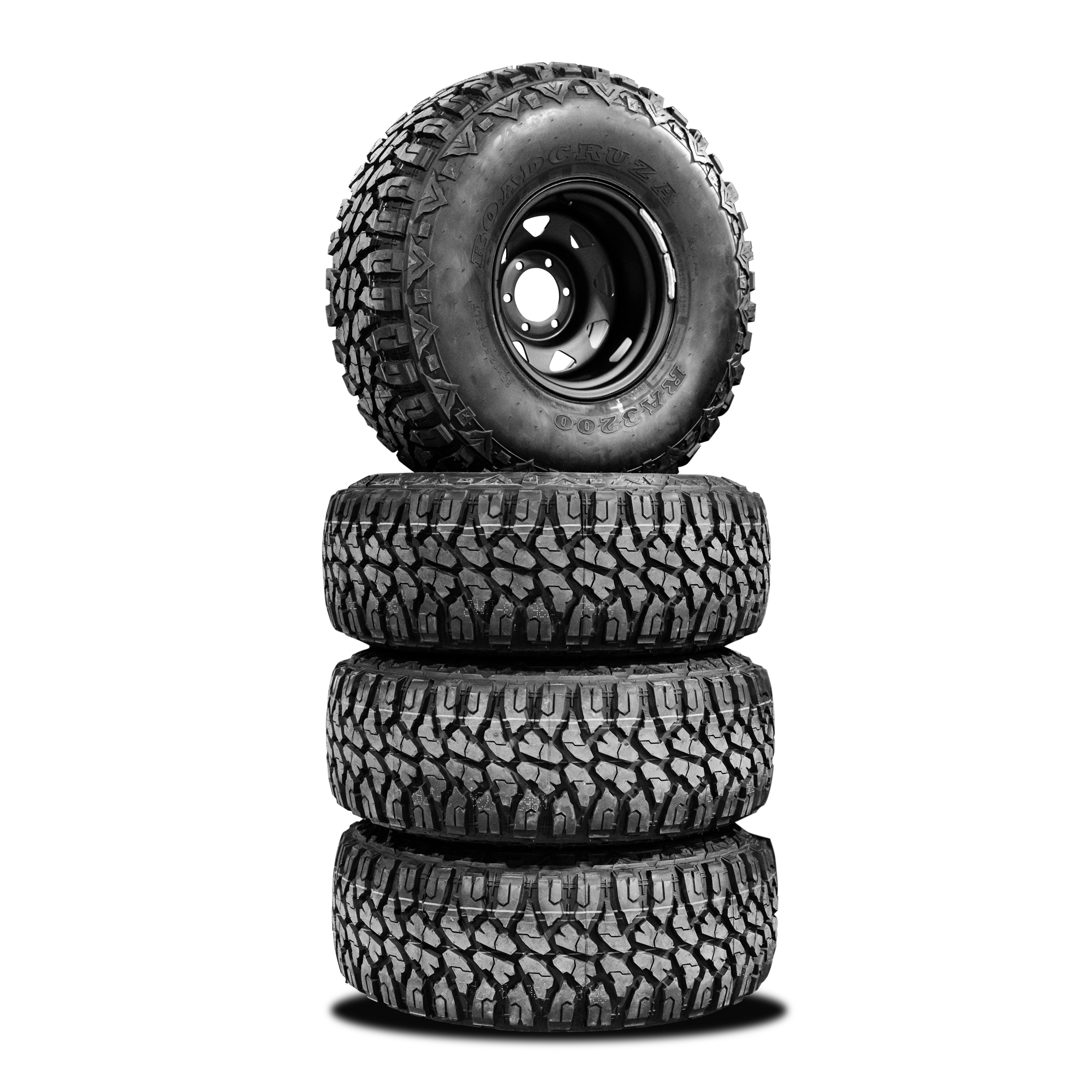 35x12.5 R15LT Mud Tyres + 15x10 -44p Steelies