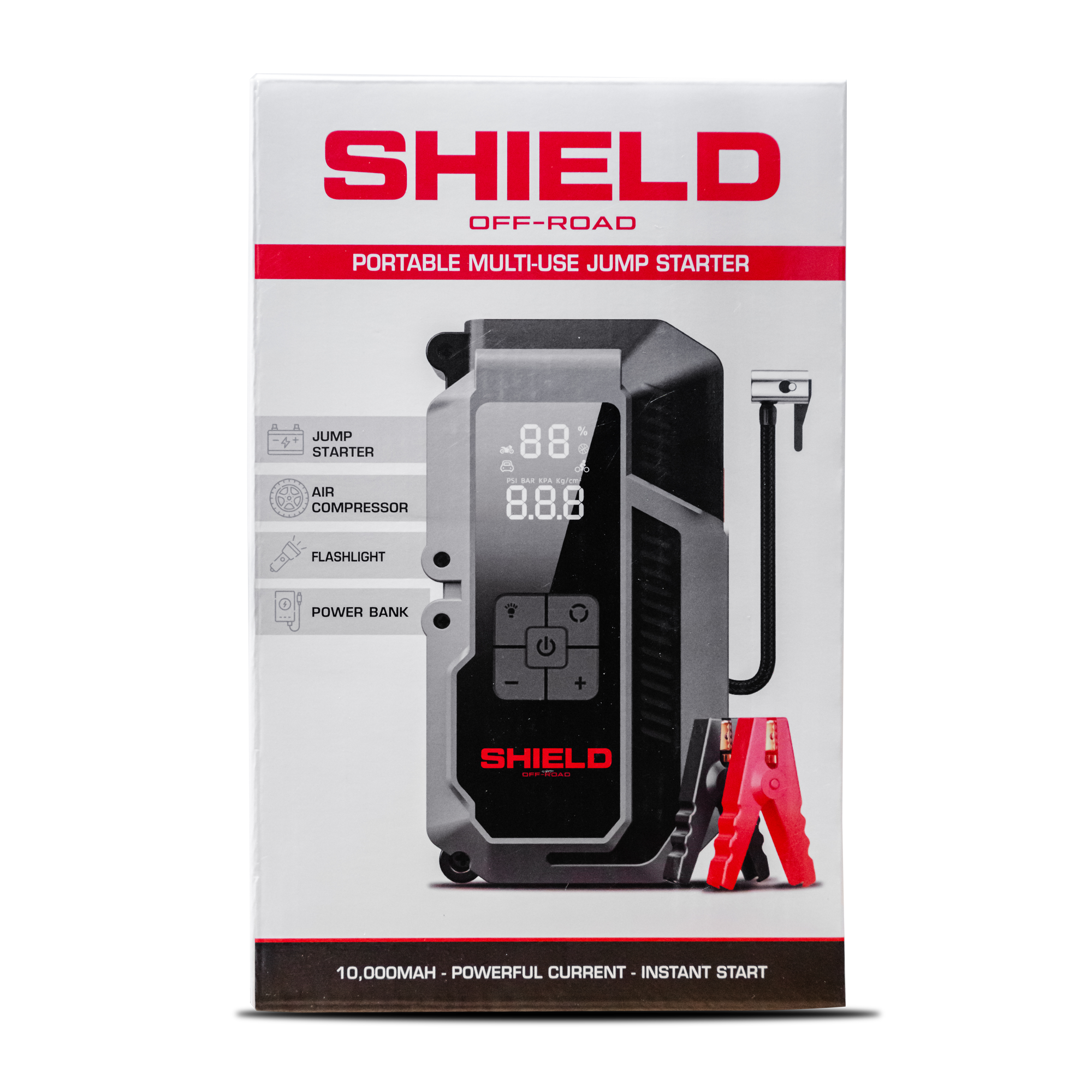 Shield Portable Jump Starter + Air Compressor - Image 10