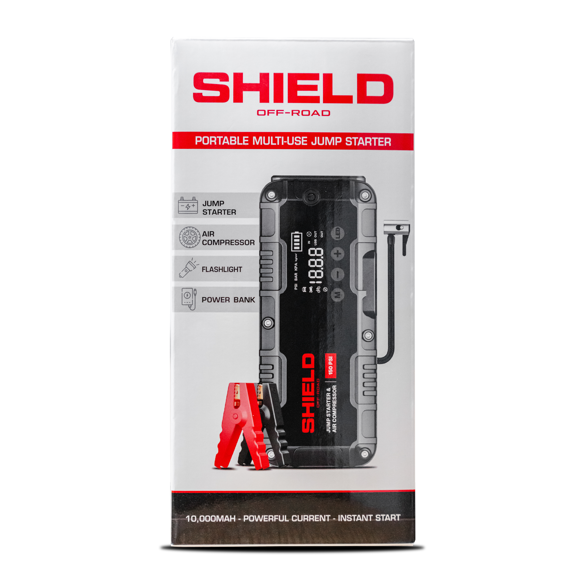 Shield Portable Jump Starter + Air Compressor - Image 17